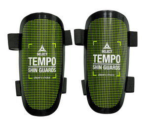 Czarno-zielone ochraniacze nagolenniki piłkarskie Select Shin Guards Standard