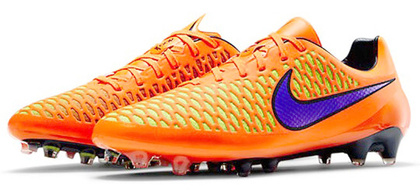 Pomarańczowe buty piłkarskie Nike Magista Opus FG 649230-859