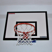 Zestaw do koszykówki Pesmenpol ( tablica 90x120cm + konstrukcja uchylna składana + obręcz + siatka)