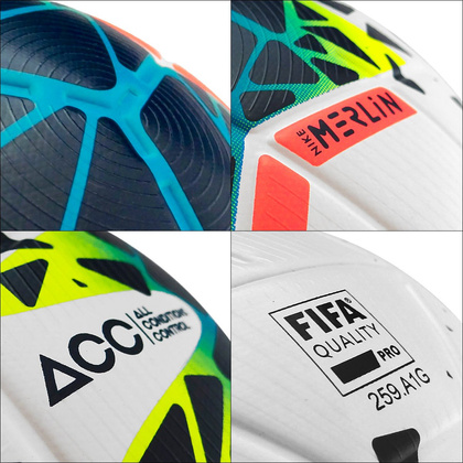Biała piłka nożna Nike Merlin Omb SC3635-100 r5