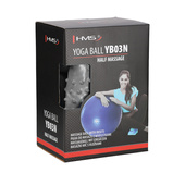 YB03 NEW 65CM LIGHT GRAY PIŁKA GIMNASTYCZNA MASUJACA HMS