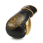 Rękawice kobiece MANDALA BLACK/GOLD 12 oz
