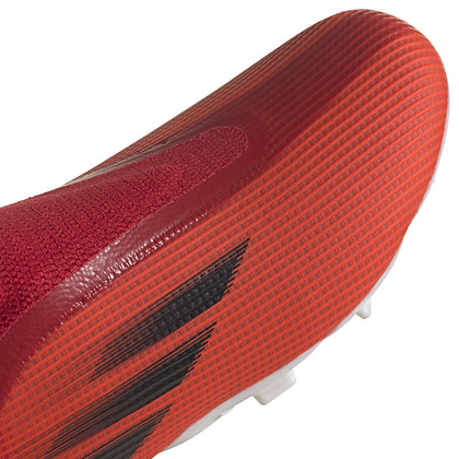Czerwono-białe buty piłkarskie korki Adidas X Speedflow.3 LL FY3257 - Junior
