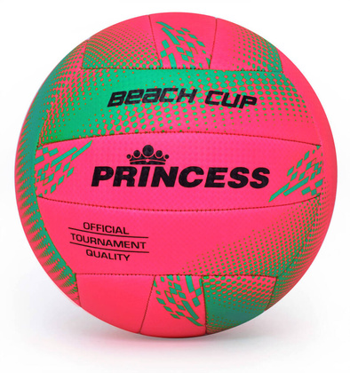Biało-zielona piłka do siatkówki plażowej Smj Princess Beach Cup