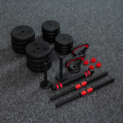 SGN140 PRO SET 6W1 ZESTAW CIĘŻARÓW 40KG HMS