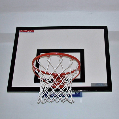 Zestaw do koszykówki Pesmenpol ( tablica 90x120cm + mechanizm regulacji + obręcz + siatka)