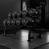 HPC SET ZESTAW HANTLI POLIURETANOWYCH 2 x 2.5 - 50 KG CPU (1050 KG) HMS