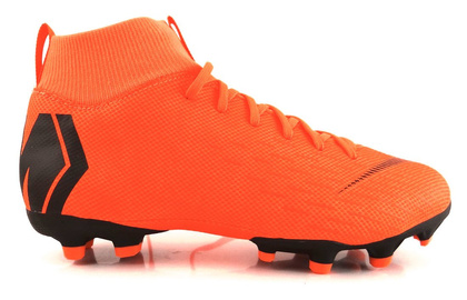 Pomarańczowo-czarne buty piłkarskie Nike Mercurial Superfly Academy MG AH7337-810 JR