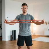 GUMA TAŚMA OPOROWA POWER BAND 5-12KG CZERWONA ENERO FIT