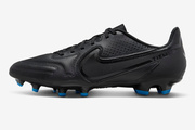 Czarno-niebieskie buty piłkarskie korki Nike Tiempo Legend 9 Club DA1176 001
