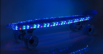 DESKOROLKA FISZKA BS-2206 PC BLUE LED świecąca 