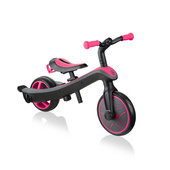 Czarno-różowy rowerek biegowy Globber Explorer Trike 4w1 632-110-3