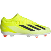 Biało-seledynowe buty korki Adidas X Crazyfast League IF0691 - Junior