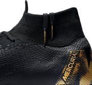 Czarne buty piłkarskie Korki Superfly 6 Elite SG-PRO AC AH7366-077 Mixy profes.