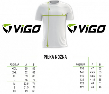 Komplet piłkarski Vigo Striker 1 + nadruk Sublimacja