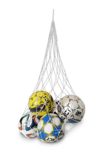 Biała siatka na piłki Yakimasport 100086