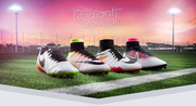 Biało-pomarańczowe buty piłkarskie Nike Tiempo Genio FG 819213-108