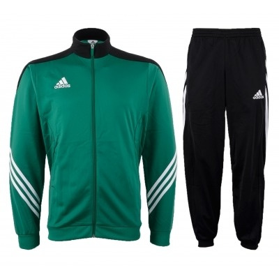 Zielono-czarny dres treningowy Adidas Sereno 14 F49714