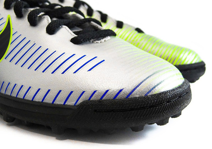 Szaro-niebieskie buty piłkarskie na orlik Nike Mercurial Vortex TF 921497-407 JR