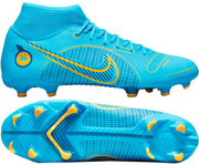Turkusowe buty piłkarskie korki Nike Mercurial Superfly 8 Academy FG/MG DJ2873 484