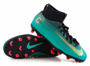 Zielone buty piłkarskie Nike Mercurial Superfly Club CR7 MG AJ3115-390 JR