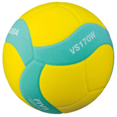 Żółto-zielona piłka do siatkówki Mikasa VS170W - rozmiar 5
