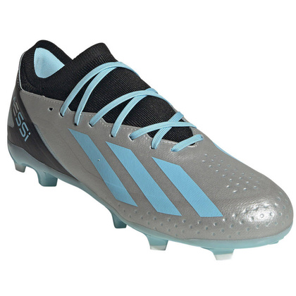 Szaro-błękitne buty korki Adidas X Crazyfast Messi.3 IE4078