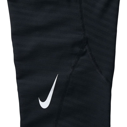 Czarne spodnie termoaktywne leginsy Nike Pro Training Warm Tights 725039-010
