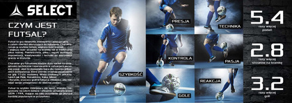 Biało-pomarańczowa piłka nożna halowa Select Futsal Master IMS 2018 r.4