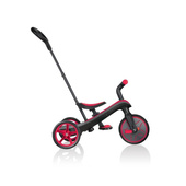 Czerwono-czarny rowerek biegowy Globber Explorer Trike 3w1 631-102