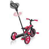 Czerwono-czarny rowerek biegowy Globber Explorer Trike 3w1 631-102