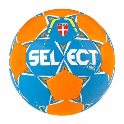 Pomarańczowo-niebieska piłka ręczna Select Ateca Kids