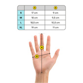 Rękawice zimowe Meteor Nevis XL czarny