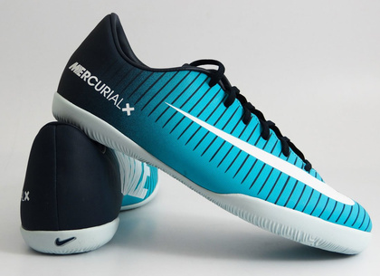 Niebieskie buty piłkarskie na halę Nike MercurialX Vapor IC 831947-404 JR