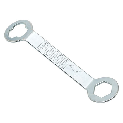 Biało-niebieskie buty sportowe wkręty Puma King Ultimate MxSG 107098 01