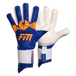 Granatowo-pomarańczowe rękawice bramkarskie Football Masters Varis X PRO Blue Orange