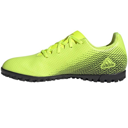 Seledynowo-czarne buty piłkarskie turfy Adidas X Ghosted.4 TF FW6917