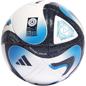 Biało-niebieska piłka nożna Adidas Oceaunz League HT9015