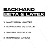 Biało-niebieskie rękawice bramkarskie Football Masters Invictus X PRO White Blue