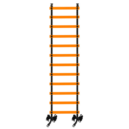 Drabinka treningowa 5m -12 szczebli, pomarańczowa DT10-4M-O