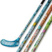 Czarno-zielony kij do unihokeja Eurostick Splash 95 cm