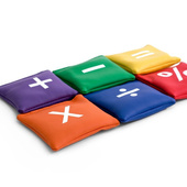 Woreczki gimnastyczne FB811-6C 6szt. Działania matematyczne