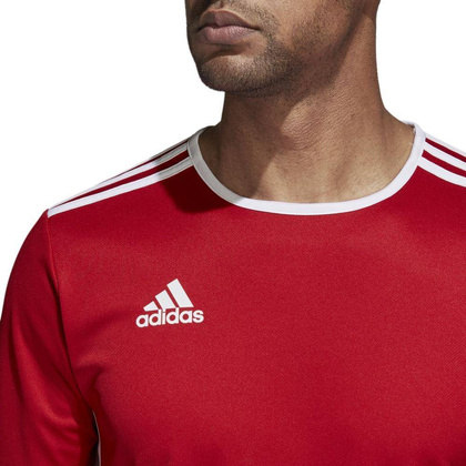 Czerwona koszulka Adidas Entrada 18 JSY CF1038