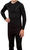 Czarny komplet termoaktywny Alpinus Baselayer Active GT43204 - Junior