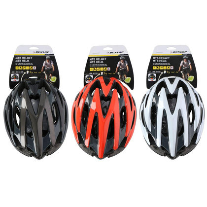 KASK ROWEROWY REGULOWANY DUNLOP MTB R.S (53-55CM) BIAŁY PERŁOWY