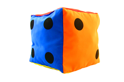Kostka edukacyjna 10 cm - Kropki