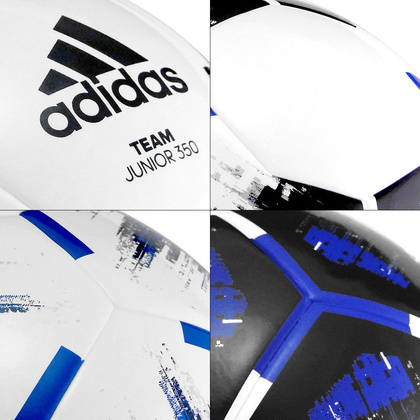 Biało-czarna piłka nożna Adidas Team Junior 350g CZ9573 r5