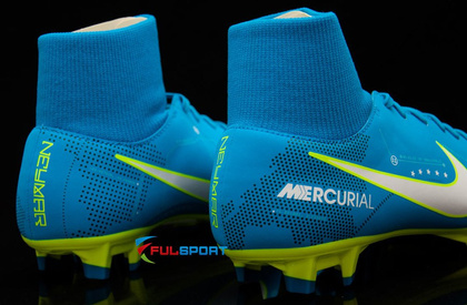 Niebiesko-żólte buty piłkarskie Nike Mercurial Victory Njr DF FG 921486-400 JR