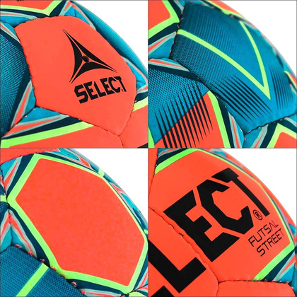 Pomarańczowo-niebieska piłka Select Futsal Street r4