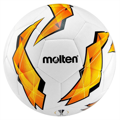 Biało-pomarańczowa piłka nożna Molten Europa League 3400 r5